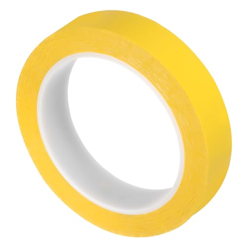 Image of uxcell 1 Rolls Yellow 0.87 Inch x 72 Yards Polyester Film Electrical Tape PET Tape High Temperature Heat Resistant Tape for Transformer Motor Wire 5S Positioning Logo,22mm x 66m