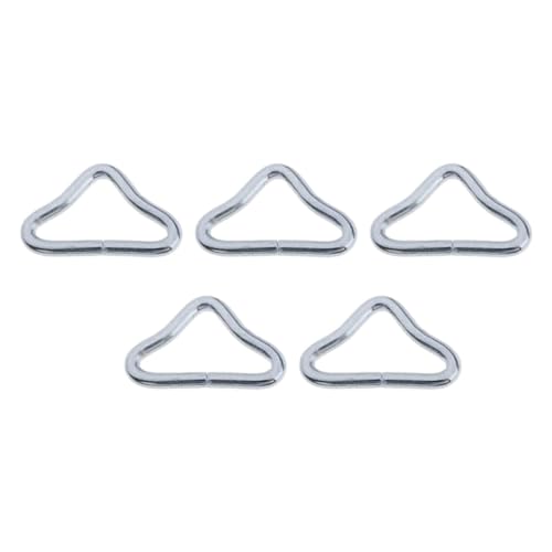 Shurhome 5Pcs High Strength V Rings for Trampoline Replacement Repair Trampoline Triangle Buckle Triangle Rings Buckle V Rings