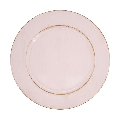 Platos decorativos vintage SARO LIFESTYLE set 4 13"