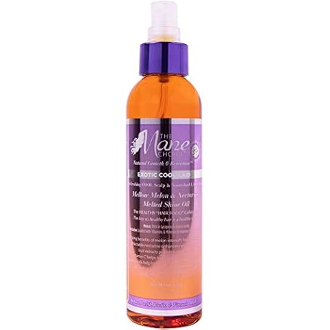 THE MANE CHOICE - Exotic Cool-Laid Mellow Melon and Nectarine Fruit Extract Infused Melted Shine Oil ( 6 Ounces / 177 Milliliters ) Cover