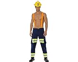 Male Firefighter Adult Costume - Medium