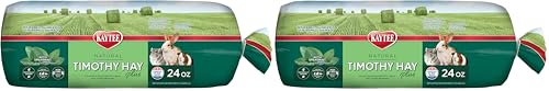 Image of Kaytee All Natural Timothy Hay Plus Mint for Guinea Pigs, Rabbits & Other Small Animals, 24 Ounce (Pack of 2)