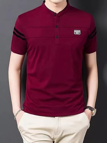 Image of Lymio Polo T Shirt for Men || T Shirt for Man || Collar T Shirt Style Men (Packs Also Available) (Polo-77-80)