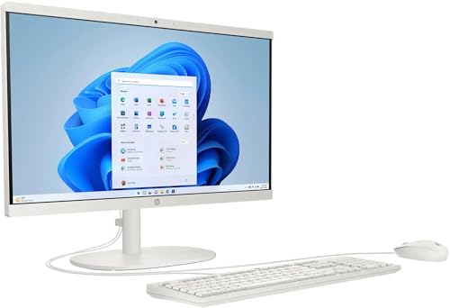 Image of HP 21.5-inch All-in-One Desktop PC - Windows 11 Pro & 2021 Office Lifetime License Included • FHD Display • 32GB RAM • 1TB SSD • Intel Celeron Processor • Mouse & Keyboard