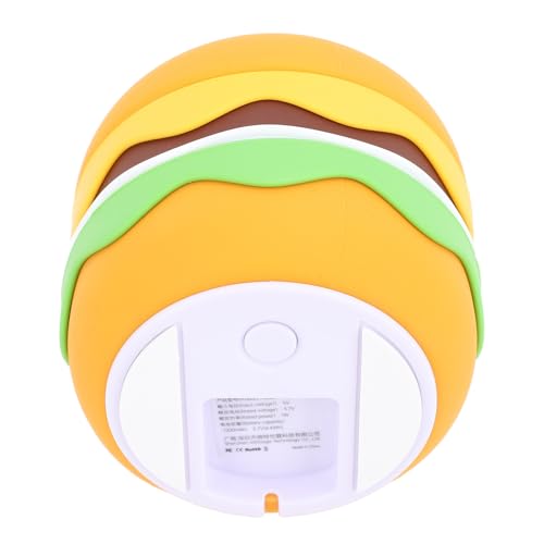 Lámpara de noche recargable de silicona forma hamburguesa miniatura 6