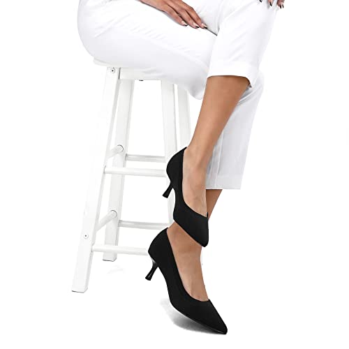 Mysoft Women's Pumps 2Inch Kitten Heel Pointed Toe Low Heel Dress Shoes A12-22X-Wlpu0805-6M #TOP4
