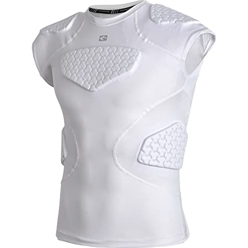 COOLOMG Youth Padded Compression Shirt