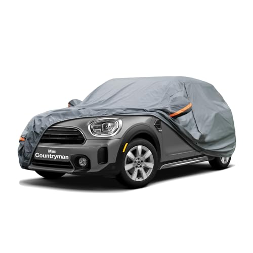 Image of GUNHYI Premium Car Cover Custom Fit Mini Countryman (2010-2026), 16 Layers Heavy Duty Car Cover Waterproof All Weather with Zipper Door for Sun Rain Snow Dust Uv Protection
