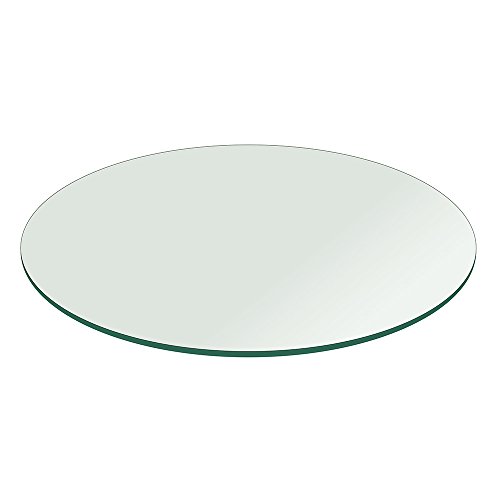 Fab Glass and Mirror 18 inch Round 1/4 inch Thick Flat Polish Tempered