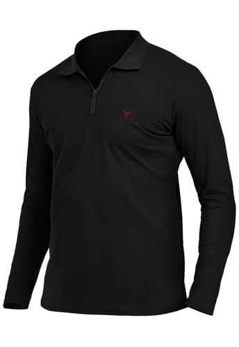 KUYIGO Men's Short&Long Sleeve Polo Shirts Casual Slim Fit Business Fashion Tops Golf Tennis T-Shirt