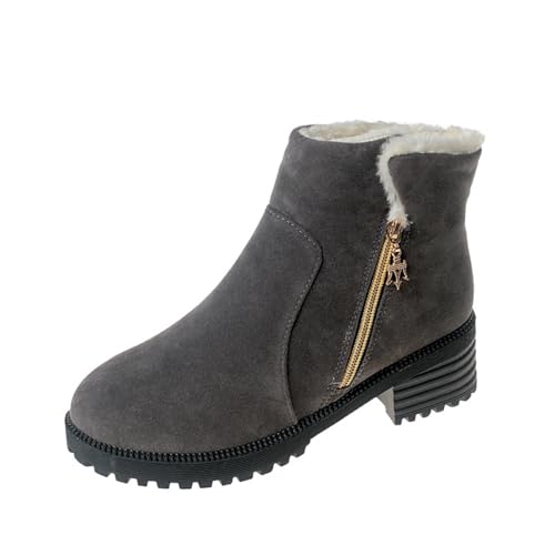 Bottines à talon haut pour femme avec bout pointu et zip latéral