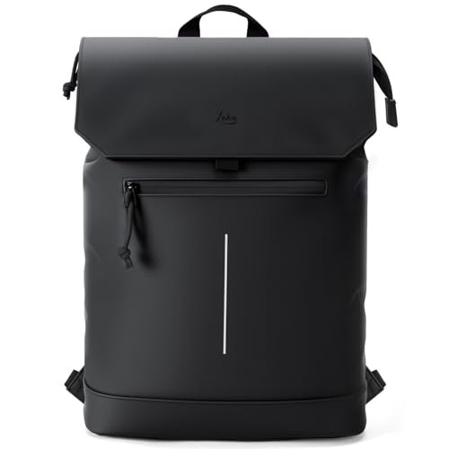 Lekespring Laptop Backpack-Waterproof Rucksack Bag for Women Men, School Bag for Students, Work Backpack, Black