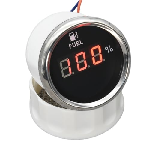 0-190 ohm Fuel Level Gauge Meter with red Backlight for Fuel Level Sensor Fuel Gauge for Boat car Truck 12V/24V Oil Tank Meters