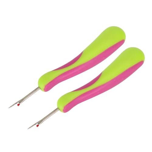 Efficient Seam Rippers Set for Sewing and Stitching Tools with Ergonomic Nonslip Handle and Protective Cover for Safe Thread Cutting and Unpicking in Textile and Crossstitch