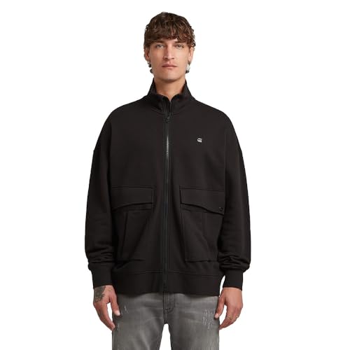 Un look originale G-STAR 8719965012981 Rovic Full Zip Loose SW, Nero (Dk Black D27078-e209-6484), M