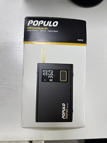 POPULO M12 Jump Starter with Air Compressor 3000A, True 59.2Wh High-Capacity 12V Battery Booster with 150PSI Digital Tir - Additional View