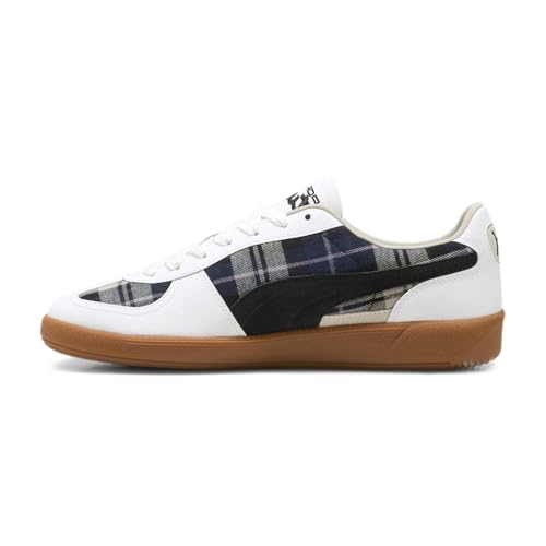 PUMA Mens Palermo Tartan X Porsche Legacy Lace Up Sneakers Shoes Casual - White3