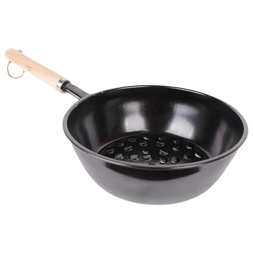 Cesta De Arranque De Carbón, Herramienta De Encendido De Fuego Resistente, Arrancador De Chimenea Para Barbacoa Con Mango De Madera | Parrilla Portátil Para Exteriores, Olla De Iluminación Para Barbac