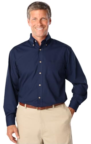 Blue Generation 7216 Men's Superblend Poplin Button Down Shirt