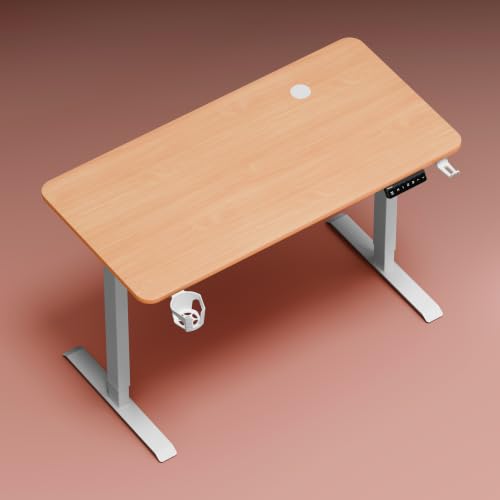 Image of Neurac Velocity Height Adjustable Table, Baverian Beach, 140x60cm | 80 - 120 Kg Weight Capacity 5 Year Warranty Sit-Stand Table 3 Memory Preset