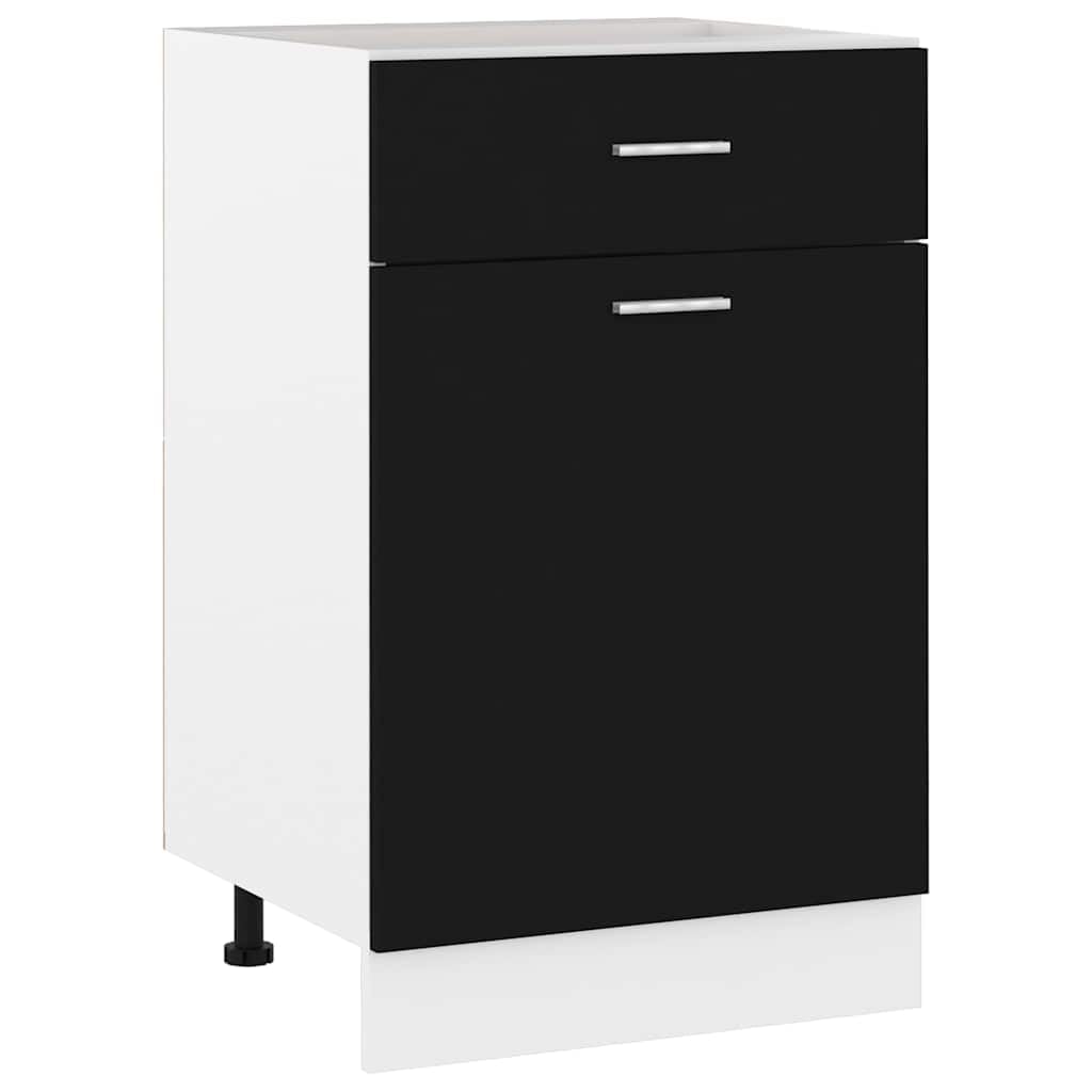 Armario de cocina de 50 cm mueble bajo auxiliar modular con cajonera Lyon