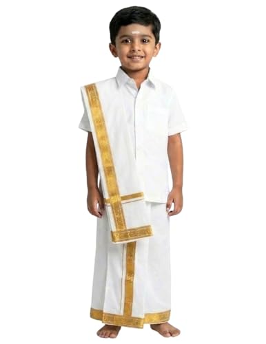 Image of BookMyCostume Kerala Indian State Onam Fancy Dress Costume for Boys and Men 5-6 years