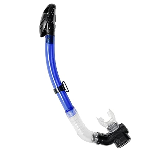 Snorkel Adults Silicone Diving Snorkel Tube Snorkeling Gear Dry Snorkel Scuba Diving Equipment Freediving Under Water Snorkel Men Women