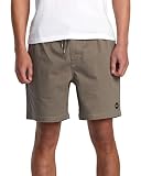 RVCA Mens Escape Elastic Short - Mushroom | Large