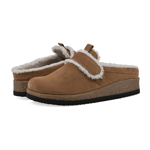WHITE MOUNTAIN Women's Baylen Faux Fur Footbed Clog2