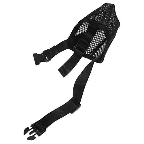 SEWACC 犬用マズル口ソフトメッシュ通気性 防噛み防吠え 可能バックル付き 大型犬用耐久性ペット用品