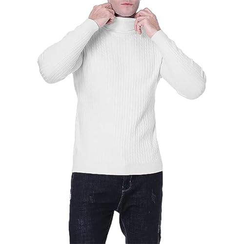 Winter Men'S Turtleneck Long Sleeve Sweater Casual Men'S Knitted Warm Pullover Top4