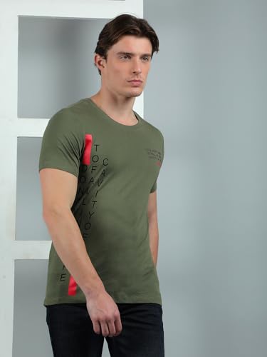 Image of Dollar Pack of 1 Cotton Printed Men Tshirt