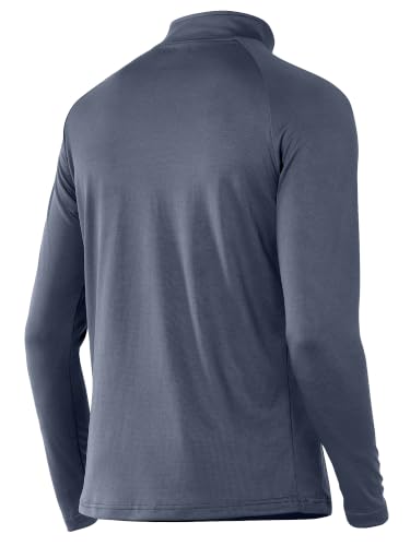 Image of NORTHYARD Men's Quarter Zip Pullover Athletic Running Shirt Long Sleeve | 1 /4 Zip Top, Quick Dry Lightweight, Moisture Wicking Breathable, Reflective Strips, Performance Workout Gym, Hiking Sports