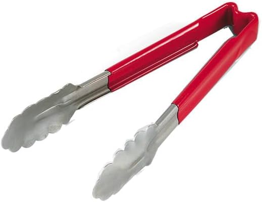 Vollrath 4780940 Kool-Touch Red Handled 9-1/2 Utility Tong"
