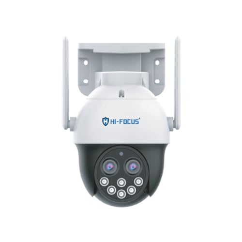 Image of HIFOCUS 4G SIM Based 4MP Dual Lens Outdoor 10x PTZ Security Camera|Two-Way Audio| Motion Detection|Human Detection|Auto Tracking| IP66|Supports 256 GB SD Card | 10X Hybrid Zoom| 24x7 Color View|