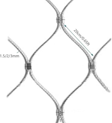 Filet de protection anti-chute en acier inoxydable 304 haute résistance pour escalier