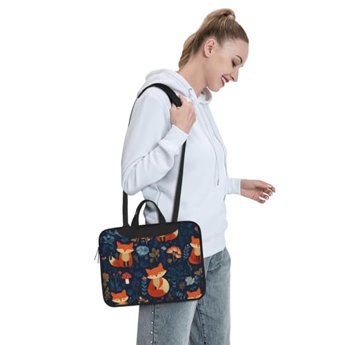 Bolso para portátil impermeable con diseño de zorros 14 pulgadas miniatura 3