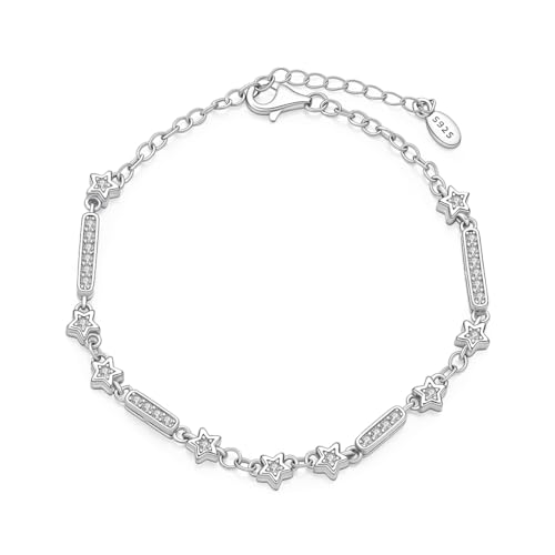 Bracelet en argent 925 pour femme KUNSIR orné de perles élégantes