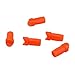 Smsyhgh Plastic Arrow Nocks Archery Half Moon Arrow Nocks Crossbow Arrow Nocks Hunting Arrow Tails for ID 7.6mm Crossbow Arrow Shaft (Orange)
