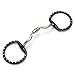 Cavalon Eggbutt Low Port Capsule Silver Dotted Snaffle Bit (5