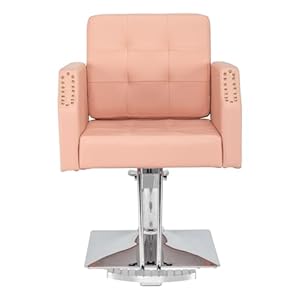 Hair Salon Chair Hydraulic Barber Chair for Home Barbershop, Hair Spa Chair, Styling Hairdressing Beauty Spa Equipment (Pink)