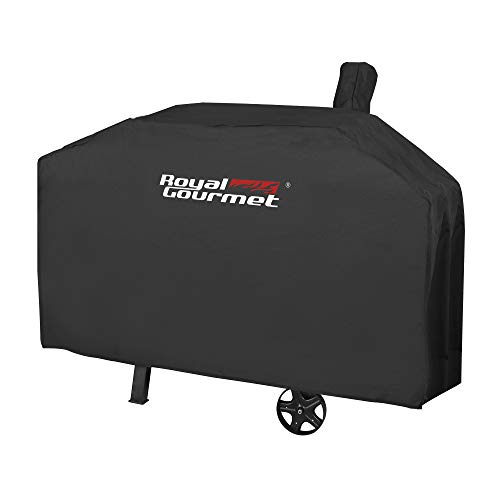 Image of Royal Gourmet CR6013P 59-Inch Grill Cover, Durable Oxford Polyester Outdoor BBQ Cover, Water Resistant, Weather Protection, Black