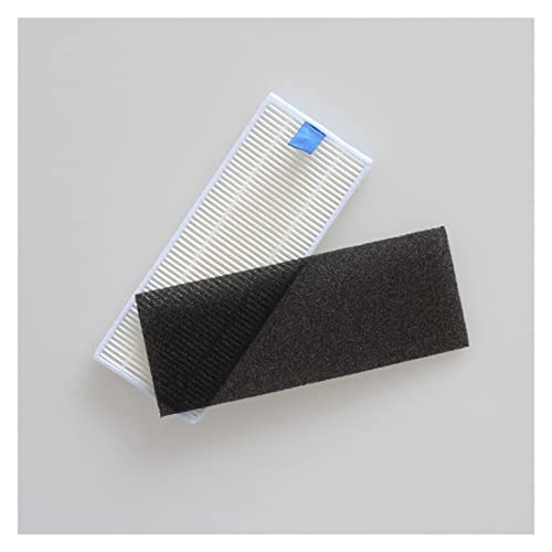 Side Brush+Filter with Sponge Kit Fit for 360 S6 Vacuum Cleaner Kit Fit for Rowenta Fit for Explorer Fit for Series 20 Fit for Robot Vacuum Cleaner Spare Parts Vacuum Cleaner Parts