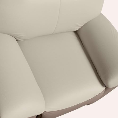 Image of Interio by Godrej Recliner, Nurest Manual 1 Seater Leatherette Recliner with USB Port, 3-Years Warranty (Beige and Peanut)