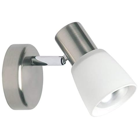 BRILLIANT lámpara Luca aplique de pared hierro/cromo/blanco Cover