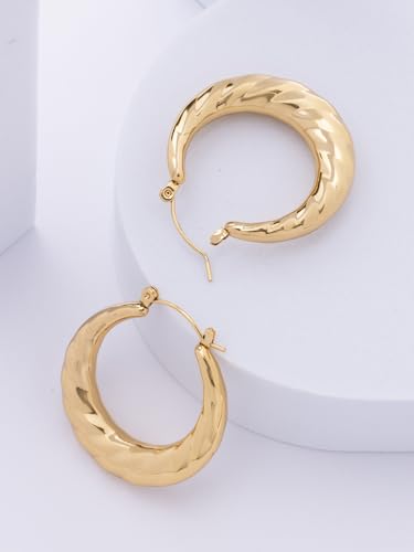 Image of Scintillare by Sukkhi Excellent Stainless Steel Round Hoop Earring Jewellery for Women & Girls|Anti Tarnish Jewellery|Gifts for Wife Girlfriend Mother Sister