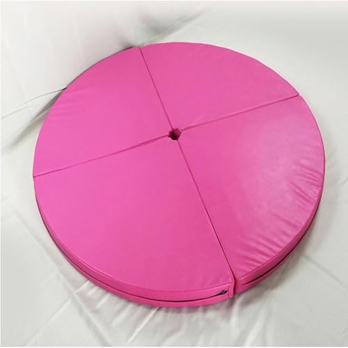 Extra Thick Pink Exercise Mat for Pole Dance Yoga Gymnastics - Non-Slip Workout Floor Cushion for Home Gym