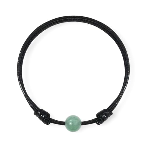 Pulsera ajustable de piedras naturales unisex miniatura 1