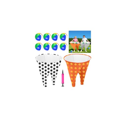 Image of Granny Pants Outdoor Game Set with 2PCS Oversized Granny Pants and 8 Bouncy Balls & 1 Air Pump(Random Color), Granny Pants Yard Game for Adults and Family Entertainment Group Activities