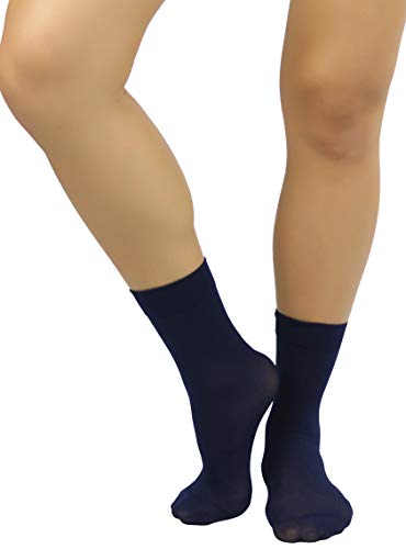 Image of ToBeInStyle Womens Pack of 6 Trouser Solid Print Anklet Socks